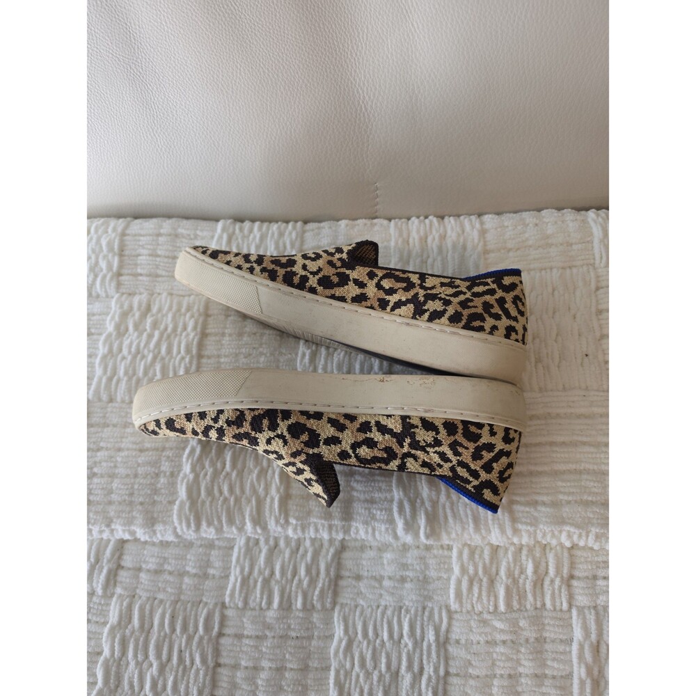 Rothy's Camo Cat Leopard Print Slip-On Shoes Sz 7 - Picture 3 of 4